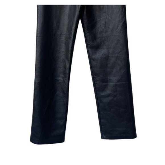 Aritzia Pants Size 4 Wilfred The Melina Pant Black Faux Leather Straight Grunge - Picture 9 of 12